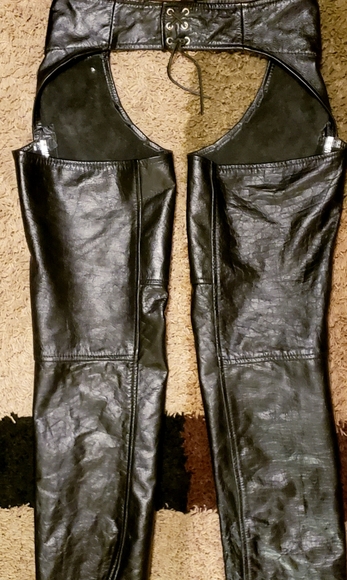 COPY - Genuine Black Leather Chaps  BARNEYS - Picture 5 of 16